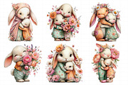 Whimsical Mother's Day Bunny Clipart, an Illustration by Daily.Designs (Thumbnail 6 of 7)