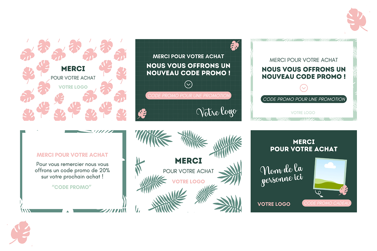 Thank You Card Templates Canva, a Card Template by florasfabrica (Photo 2 of 3)