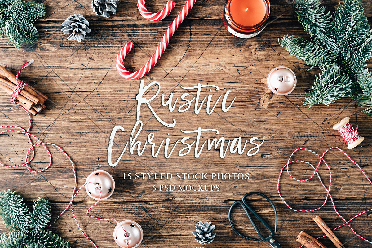 Rustic Christmas Bundle, an Invitation Template by Kate Roubin (Photo 1 of 7)