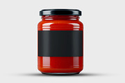 Tomato Sauce Jar Mockup, a Packaging Mockup by GenesisCreativeCo (Thumbnail 4 of 4)