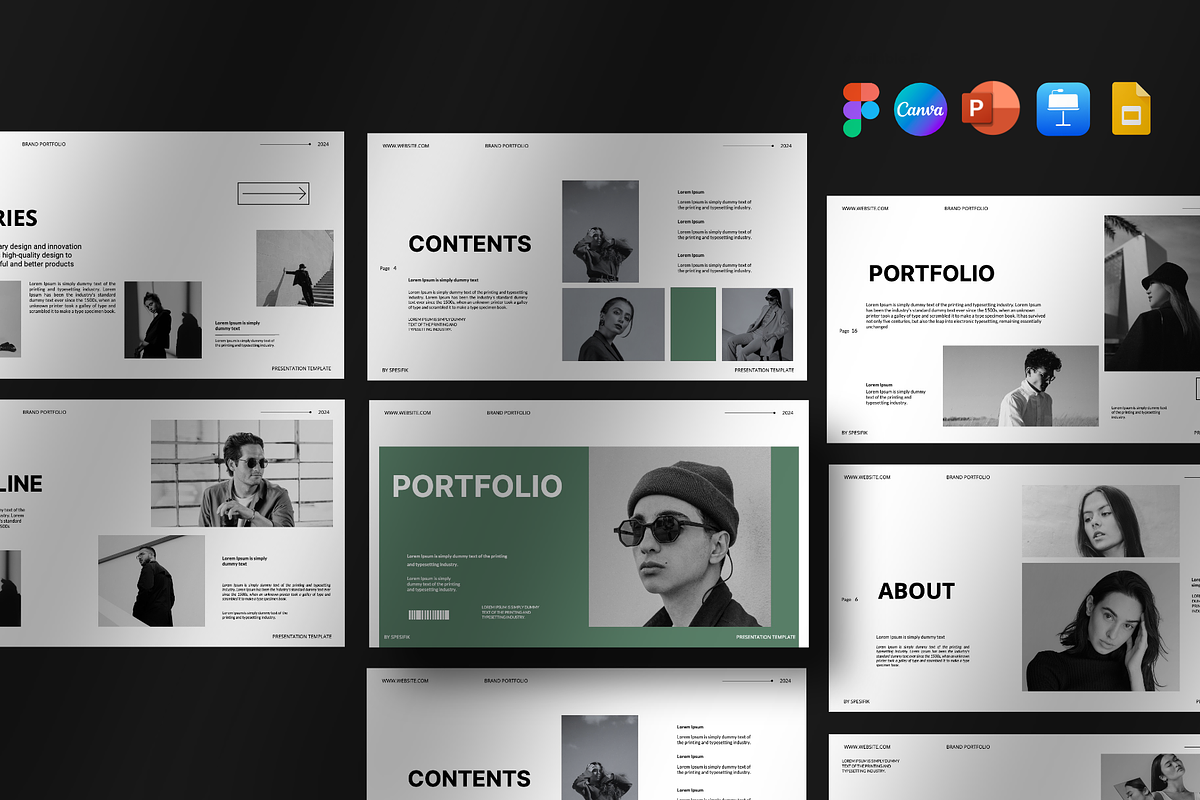 Brand Portfolio Template, a Presentation Template by Spesifikstd (Photo 1 of 10)