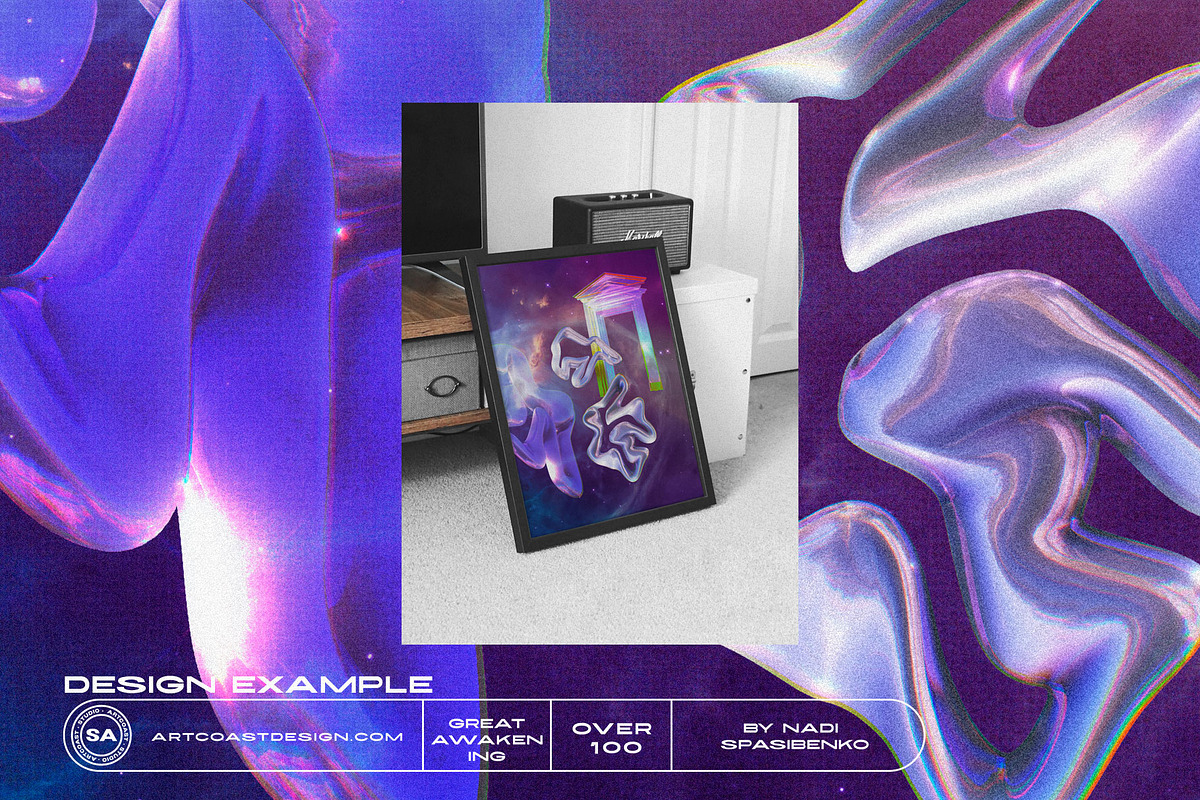 COSMIC AWAKENING 3D Objects & Poster, a Wallpaper Graphic by nadispasibenko (Photo 8 of 18)