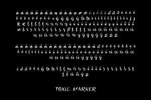 Toxic Marker Font