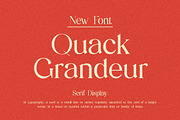 Quack Grandeur Serif Dislay Font, a Serif Font by UICreative (Thumbnail 1 of 13)