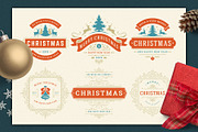 Christmas Retro Design Bundle, a Poster Template by Vasya Kobelev (Thumbnail 4 of 11)