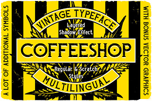 Coffeeshop Label Font