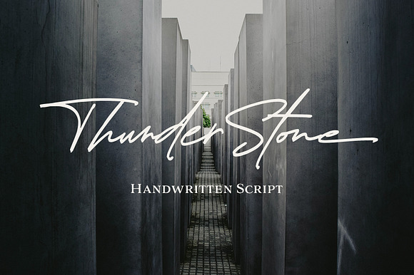 Thunder Stone Font preview 8