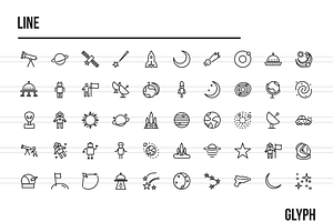 600 Astronomy Icons