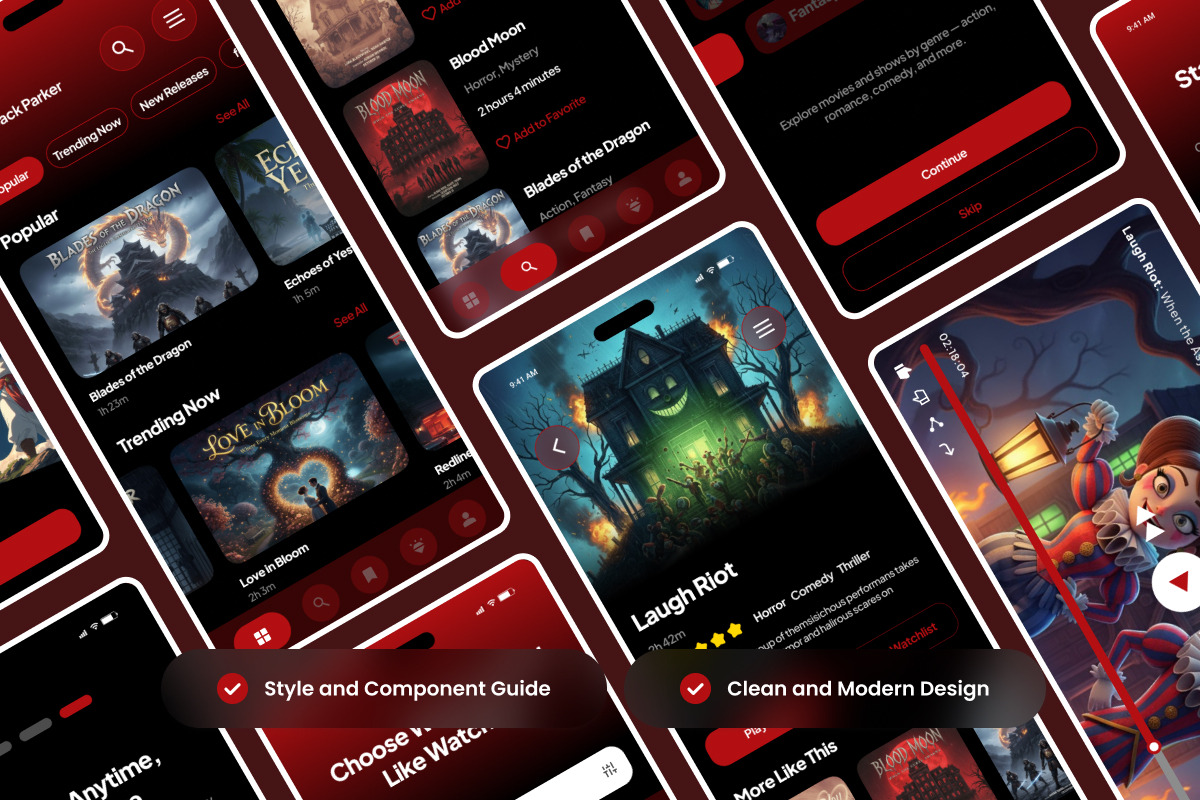 Sinemo – Movie Streaming Mobile App, an App Template by productype1 (Photo 3 of 5)