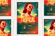 Tropical Poster Template, a Print Template by Rome B Creation (Thumbnail 1 of 3)