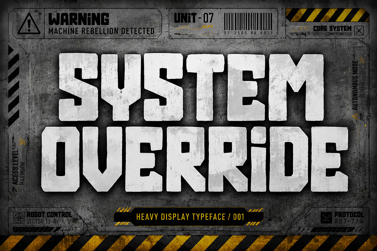 RoboRiot, a Slab Serif Font by Wow Magic (Photo 3 of 4)