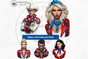 4th of july Patriotic Characters V1, a Person Illustration by ThatsDesignArt (Thumbnail 9 of 12)