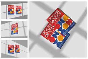 Wall Poster Mockup, a Packaging Mockup by Hazzpro_Std