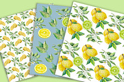 Lemons and limes Digital Paper Pack, a Pattern Graphic by AkvarelRiver (Thumbnail 4 of 5)