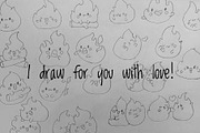 Cute kawaii fire, an Object Illustration by Palau (Thumbnail 9 of 12)