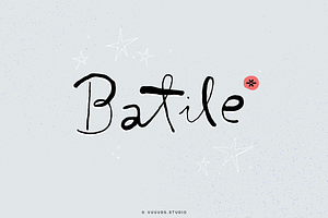 Batile, a Script Font by vuuuds