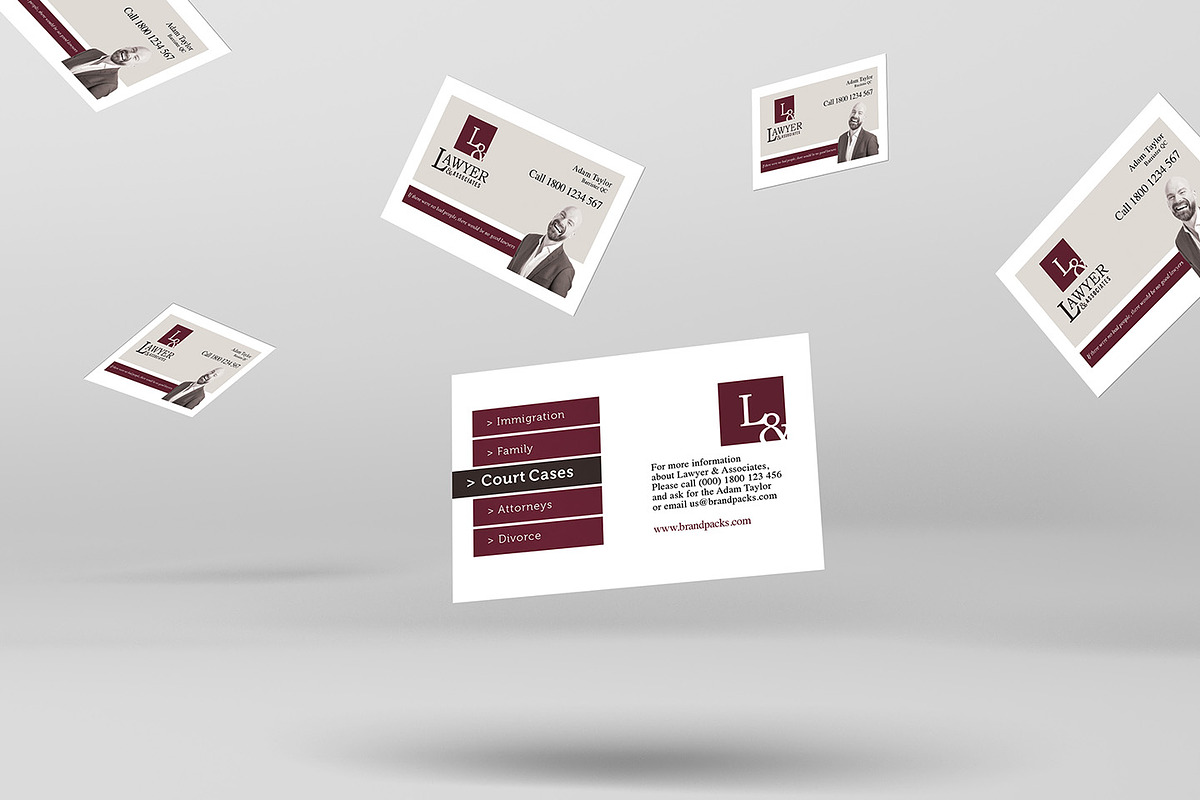 Law Firm Business Card Template, a Business Card Template by BrandPacks (Photo 4 of 4)