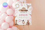 Cowgirl Welcome Sign for Baby Shower, a Templates & Theme by VeliusCreativeStudio (Thumbnail 1 of 2)
