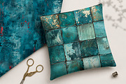 Teal Grunge Seamless Patterns, a Pattern Graphic by Canvas Craft (Thumbnail 8 of 9)