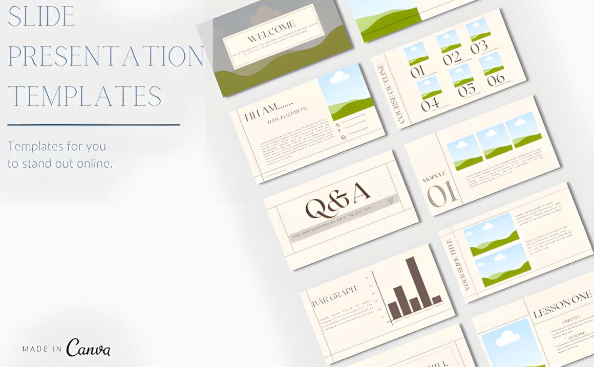 21 Page Canva Slide Deck Template, a Presentation Template by Ink Gallery
