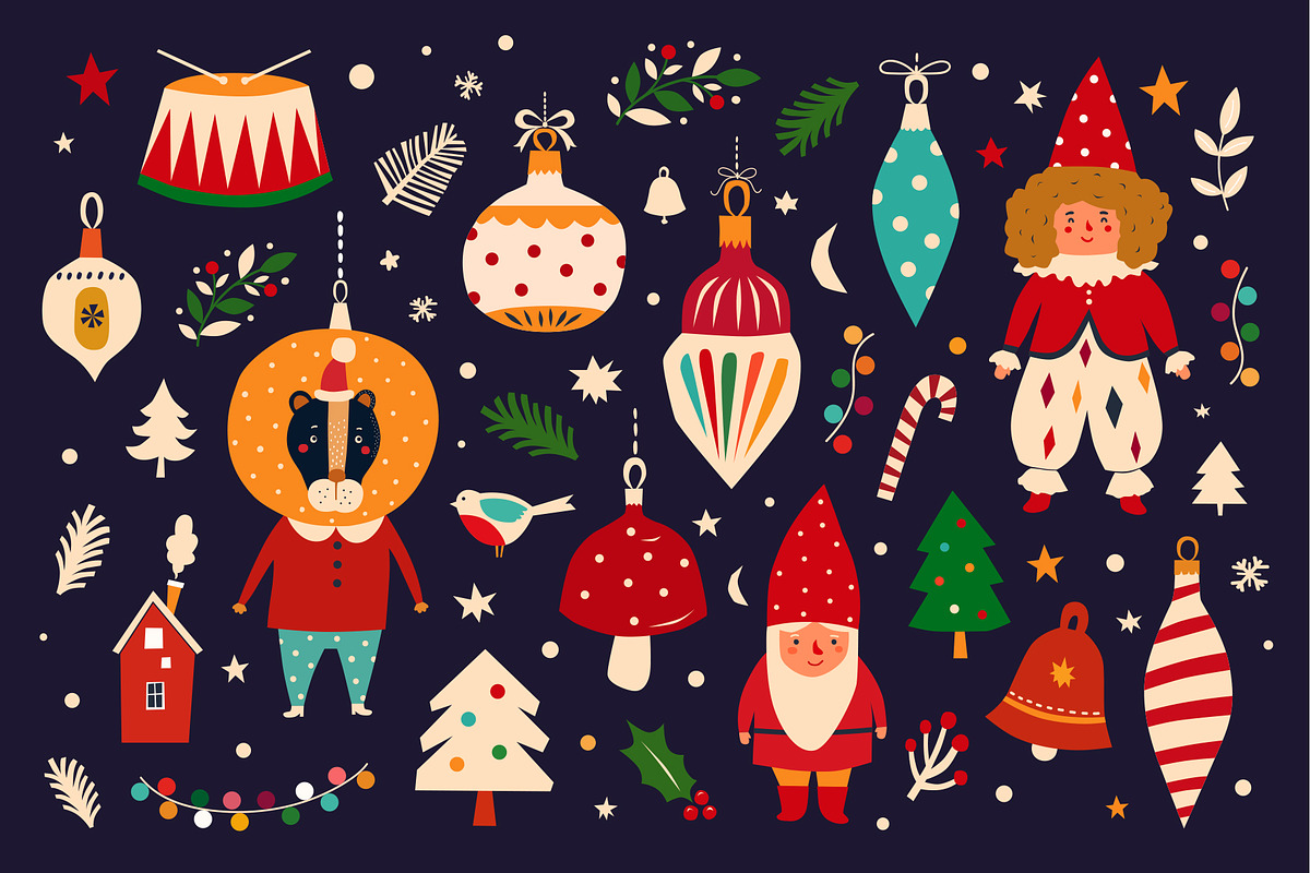 Merry Christmas collection, a Seasonal Illustration by MoleskoStudio (Photo 2 of 22)