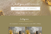 HUGE SPARKLY CHRISTMAS MEDIA SET, a Background Graphic by Illumineer Media & Design (Thumbnail 11 of 14)