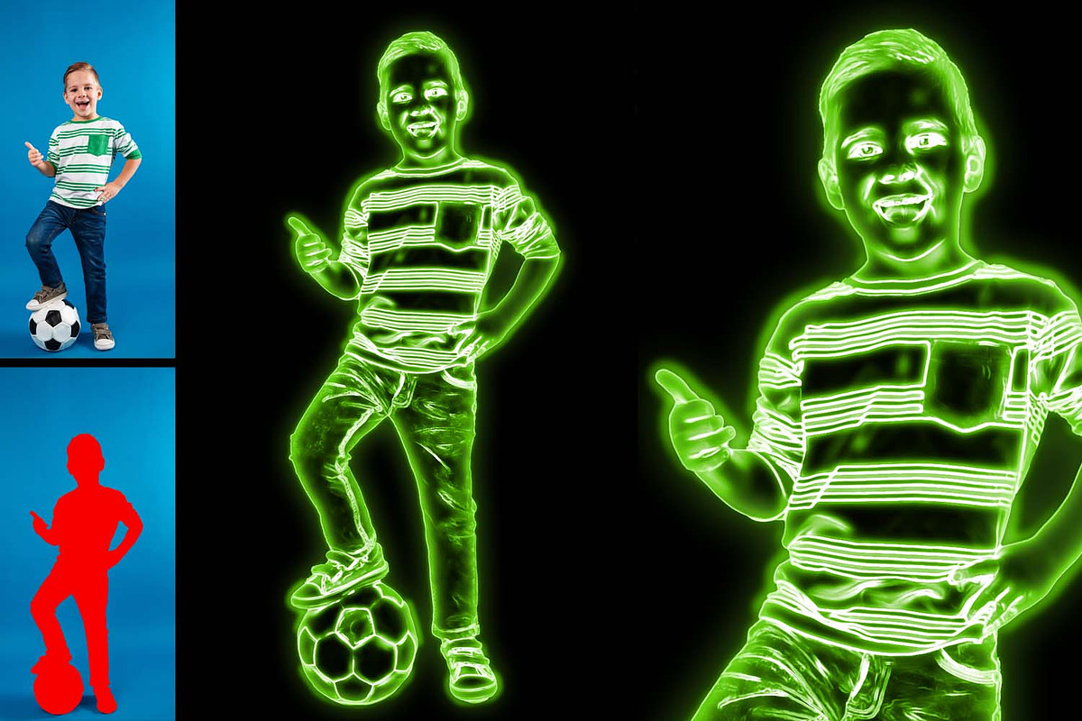 Neon Photo Painting Photoshop Action, an Action Add-On by MRI STUDIO (Photo 6 of 17)