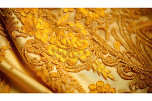 bright yellow cloth ai generated, a Beauty & Fashion Photo by pikepicture