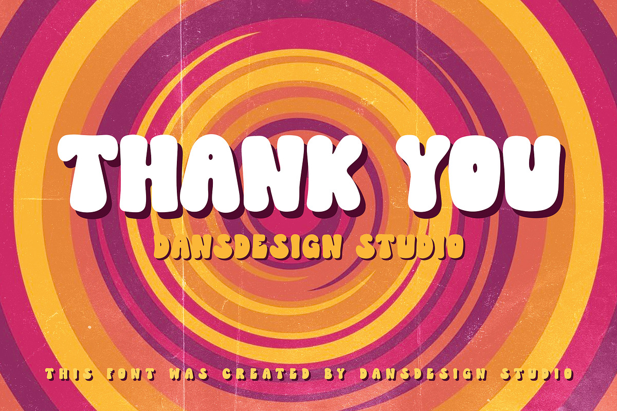 Qulity Bubble Groovy Graffiti Y2K Fo, a Symbol Font by dansdesign (Photo 6 of 7)