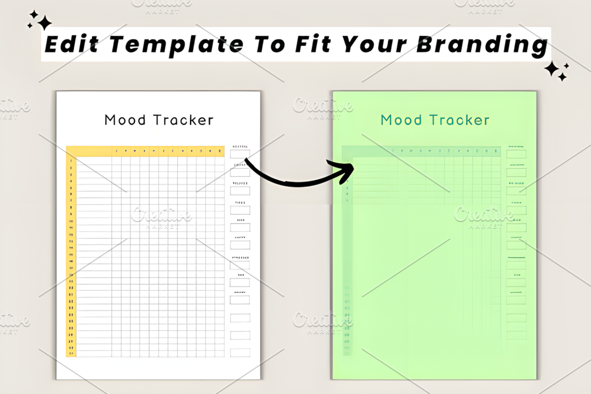 2026 Mood Tracker Canva Template, a Marketing Template by Ink Gallery (Photo 9 of 10)