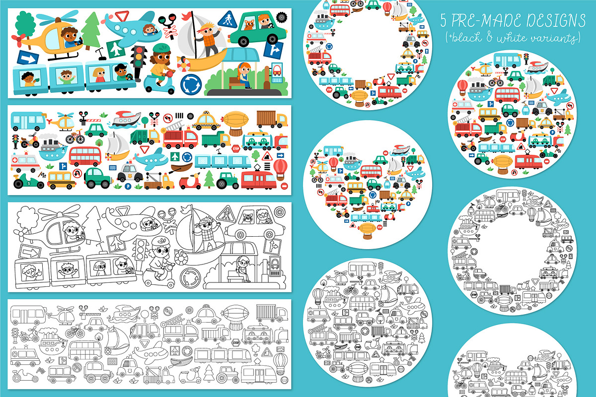 Transportation clipart, an Object Graphic by Lexi Claus (Photo 9 of 12)