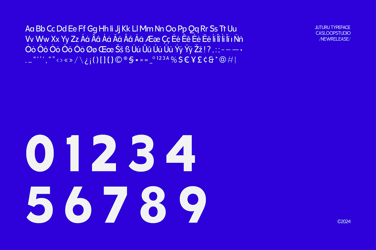 Juturu | Geometric Variable 9 Fonts, a Sans Serif Font by Casloop Studio (Photo 4 of 9)