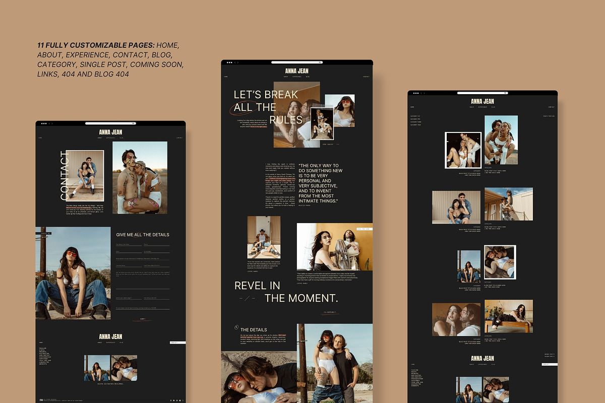 Showit Website Template | Anna Jean, a Wireframe Template by Seventh Made (Photo 3 of 4)