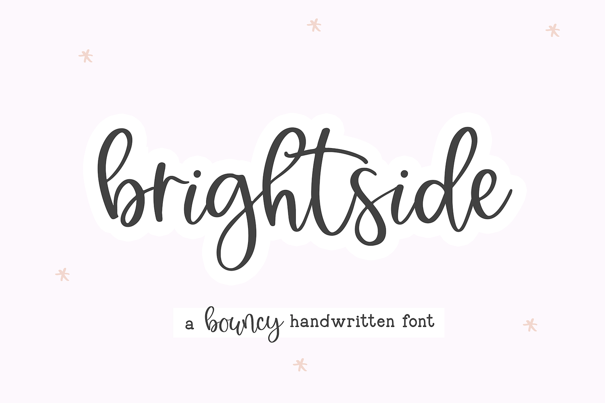 Brightside | Handwritten Script Font