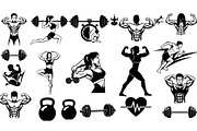 Ultimate Fitness Gym Vector Bundle, an Illustration by Creativeshirt (Thumbnail 23 of 51)