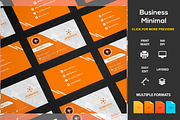 Business Card Minimal, a Business Card Template by DesignsStore (Thumbnail 1 of 3)