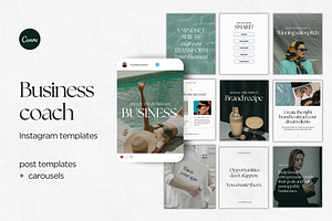 Business coach Instagram templates