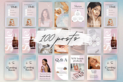 Beauty Instagram Templates, Skincare, a Social Media Template by Cosmic Design (Thumbnail 3 of 9)