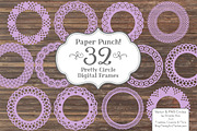 Lavender Lace Vector Frames, an Illustration by Amanda Ilkov (Thumbnail 3 of 5)