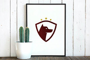 Dog Pet Animal Head with Guard Logo, a Branding & Logo Template by jongcreative (Thumbnail 4 of 4)