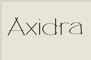 Axidra — Geometric Display Font