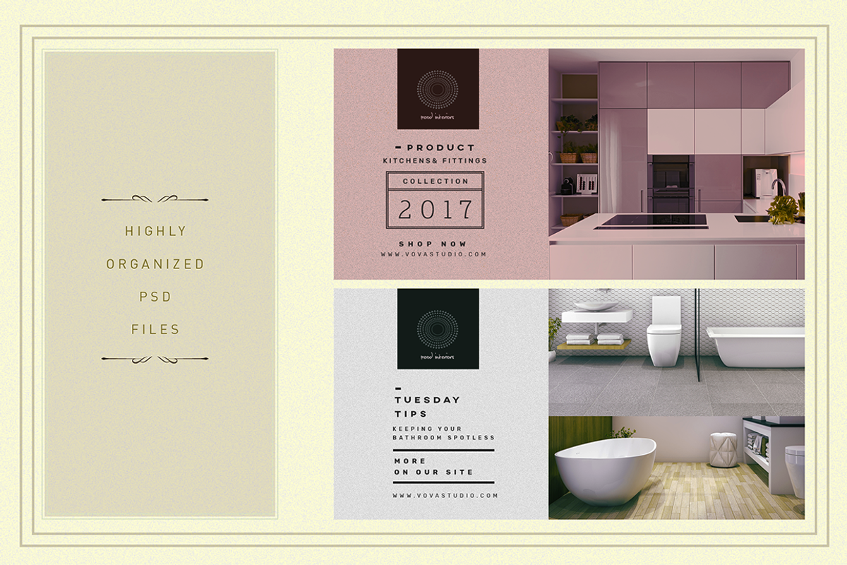 MOOD Interiors SocialMedia Templates, a Social Media Template by Vova (Photo 7 of 12)