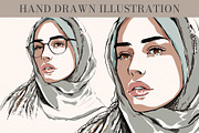 Girl in Glasses Vector Portrait, a Person Illustration by Elena Naumchenkova (Thumbnail 2 of 4)
