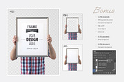 BLACK AND WHITE FRAME MOCKUP, a Product Mockup by Yuri-U (Thumbnail 10 of 10)