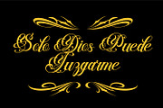 Diablo – Chicano Tattoo Script Font, a Blackletter Font by WhymoreArt (Thumbnail 10 of 15)