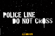 Display font Autobahn Stencil, a Blackletter Font by Itsmesimon (Thumbnail 8 of 11)