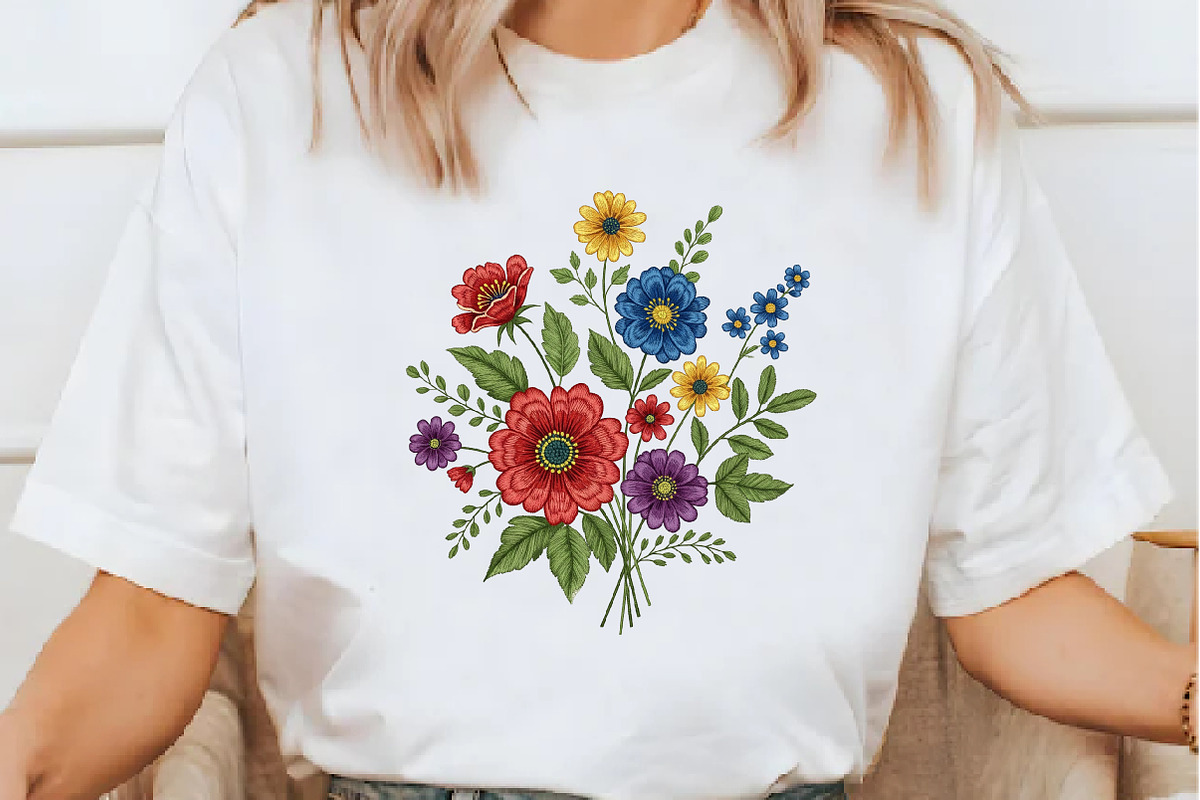 Colorful Wildflower Bouquet PNG, an Illustration by Daily.Designs (Photo 4 of 5)