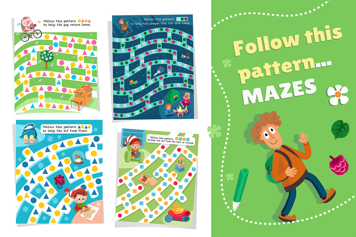 Funny Mazes Set, an Education Illustration by ArtyCats (Photo 2 of 7)
