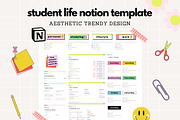 Student Life Notion Template, a Templates & Theme by studiorach (Thumbnail 1 of 10)