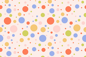 Festive pattern with circles, a Pattern Graphic by Art's and patterns